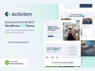 Activizm – Social Activism & NGO Gutenverse FSE WordPress Theme