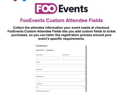 FooEvents Custom Attendee Fields