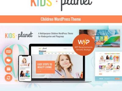 Kids Planet – A Multipurpose Children WordPress Theme for Kindergarten and Playgroup